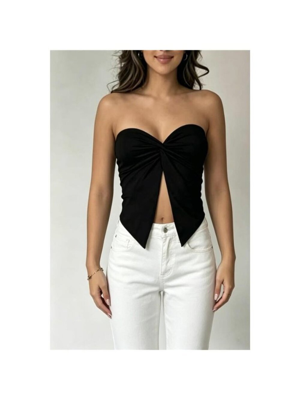 Twist Front Tube Top